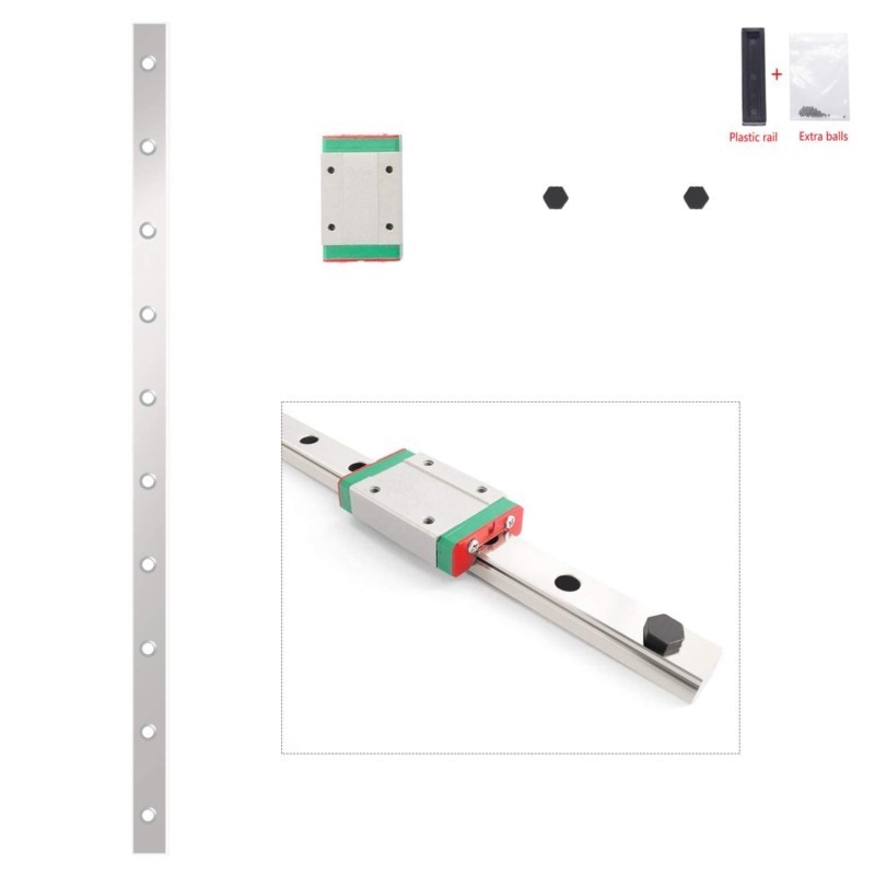 Rel Linear Guide MGN12 12mm 10 - Linear Rail Mgn12H Set ulasan dan harga