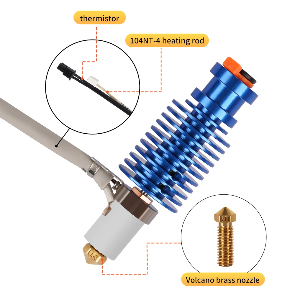 Kit Hotend Volcano 24V 60W E3D - Corexy 3D Printer Kit ulasan dan harga