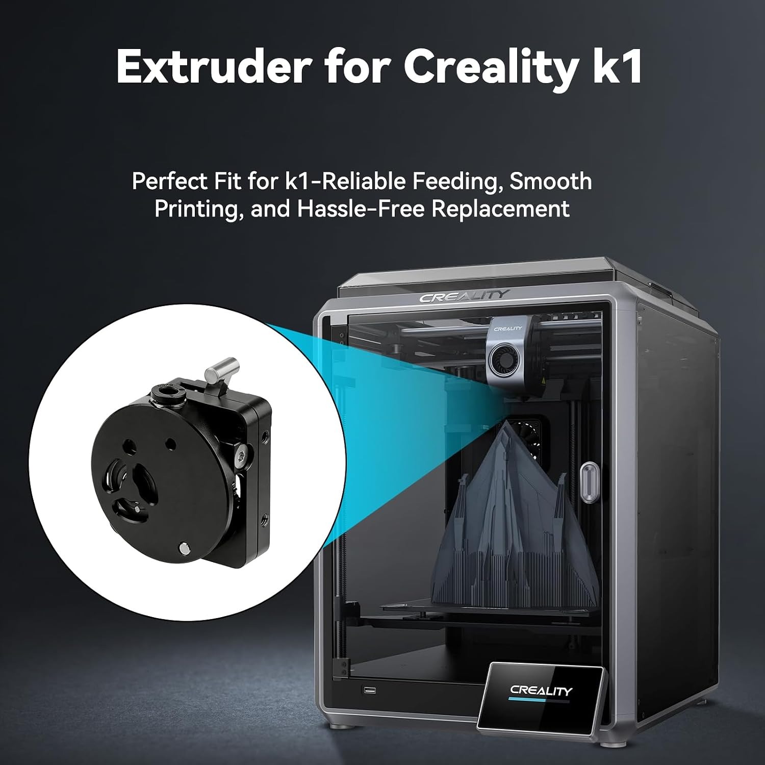 Kit Ekstrusi K1 yang Ditingkat - Direct Drive Dual Gear Extruder High Speed ulasan dan harga